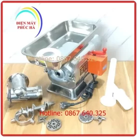 Máy xay đùn thịt cối inox 12 kiểu hiện đại với lưỡi dao sắc, sàng inox bén, trục xoắn inox khít