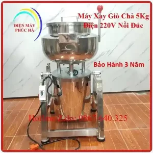 Máy Xay Giò Chả 5Kg dùng điện 220V
