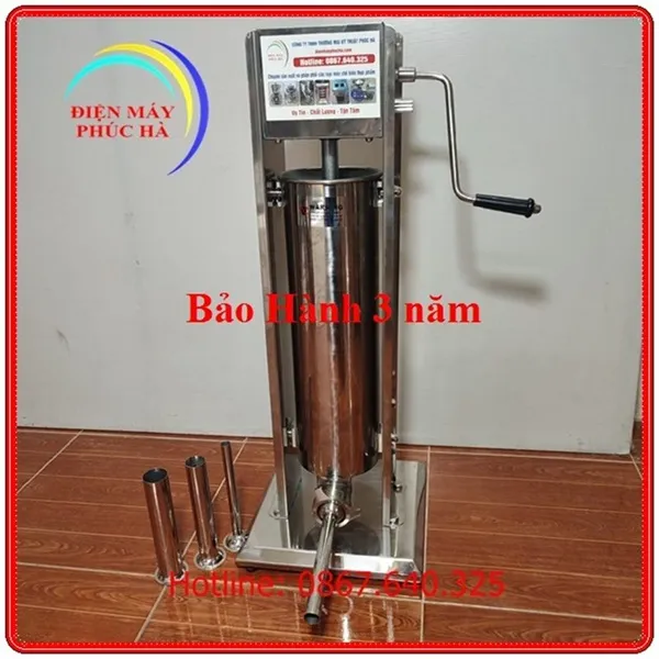Máy đùn xúc xích 7 lít chất liệu inox 304