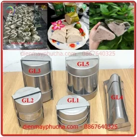 Thành phẩm giò lụa khi được đóng bằng khuôn giò inox
