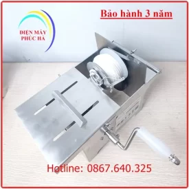 Máy buộc chỉ xúc xích quay tay chất liệu inox 304