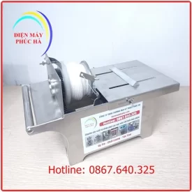 Máy buộc chỉ xúc xích quay tay chất liệu inox 304 phù hợp với nhu cầu sử dụng ít