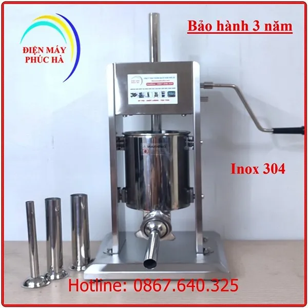 Máy đùn xúc xích 3 lít chất liệu inox 304