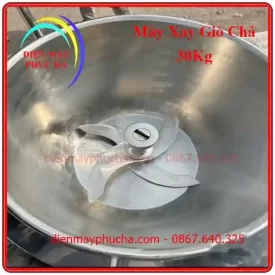 Cấu tạo cối xay máy xay giò chả 30kg Biến Tần 3 pha
