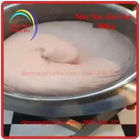 Thành phẩm máy xay giò chả 30kg Biến Tần 3 pha