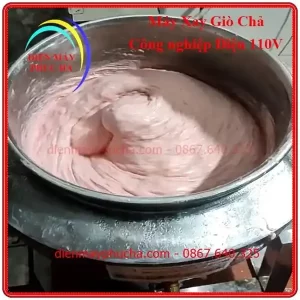 Mọc đạt độ dẻo, độ bóng khi xay bằng máy xay giò chả Phúc Hà