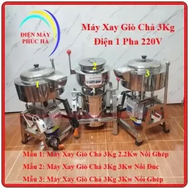 Máy Xay Giò Chả 3kg Inox 304