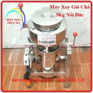 Máy xay giò chả 3kg 3kw nồi đúc