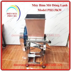 Máy Băm Mỡ Đông Lạnh 3,5Kw 220v - Ảnh khung chân chắc chắn, inox dày, có đế cao su chống rung khi máy hoạt động.